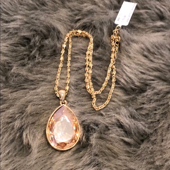 Golden Shadow Swarovski Crystal Necklace - Picture 2 of 4